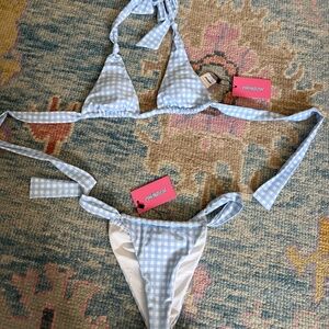 edikted NWT plaid bikini
